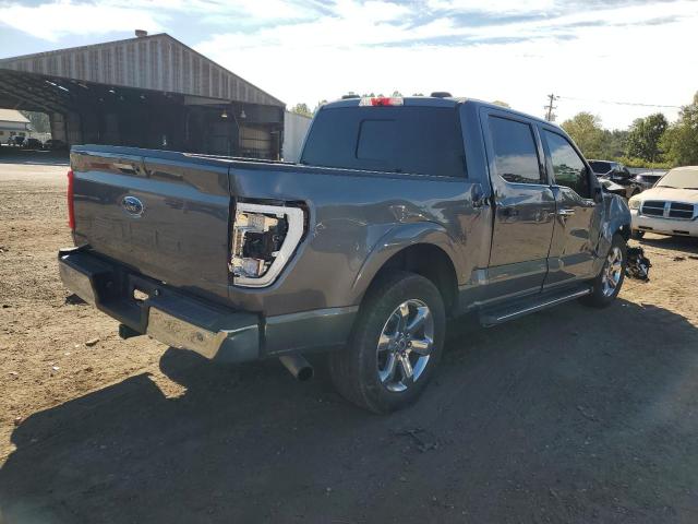 1FTEW1C52MFB06809 - 2021 FORD F150 SUPERCREW GRAY photo 3