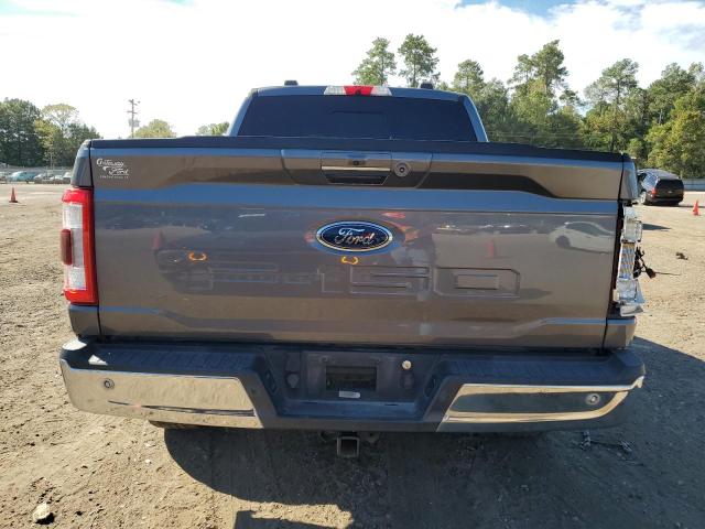 1FTEW1C52MFB06809 - 2021 FORD F150 SUPERCREW GRAY photo 6