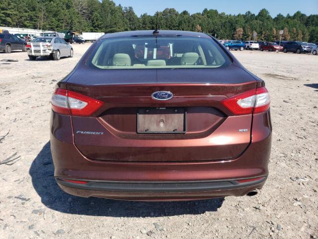 3FA6P0H77FR202372 - 2015 FORD FUSION SE BURGUNDY photo 6