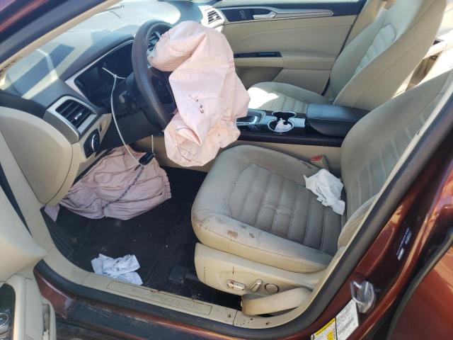 3FA6P0H77FR202372 - 2015 FORD FUSION SE BURGUNDY photo 7