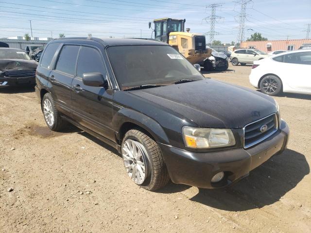 JF1SG65635H715177 - 2005 SUBARU FORESTER 2.5XS შავი ფოტო 4