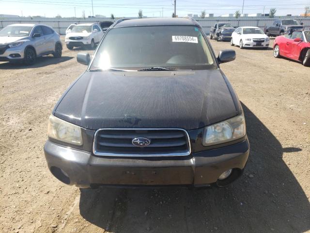 JF1SG65635H715177 - 2005 SUBARU FORESTER 2.5XS შავი ფოტო 5