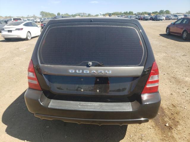 JF1SG65635H715177 - 2005 SUBARU FORESTER 2.5XS შავი ფოტო 6