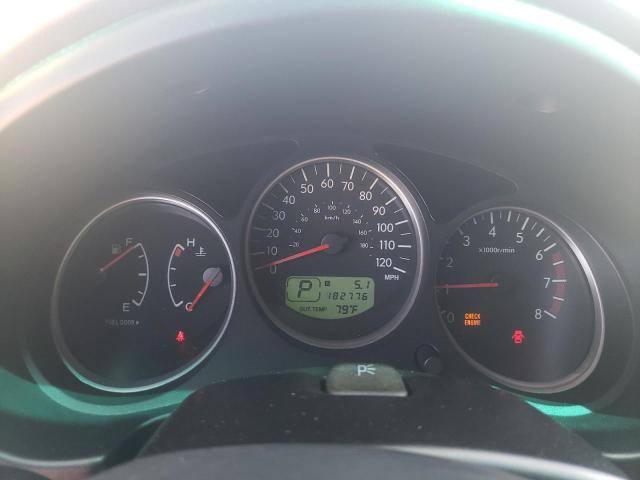 JF1SG65635H715177 - 2005 SUBARU FORESTER 2.5XS შავი ფოტო 9