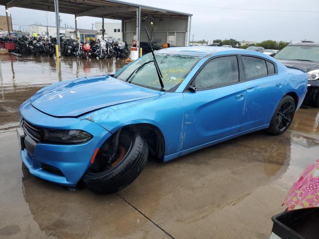 2C3CDXBG5JH335499 - 2018 DODGE CHARGER SXT BLUE photo 1