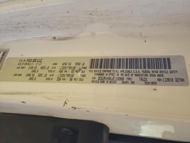 3C6URVHGXJE116960 - 2018 RAM PROMASTER 3500 HIGH თეთრი ფოტო 14