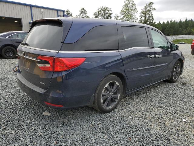 5FNRL6H93MB014311 - 2021 HONDA ODYSSEY ELITE Azul foto 3