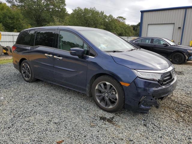 5FNRL6H93MB014311 - 2021 HONDA ODYSSEY ELITE Azul foto 4