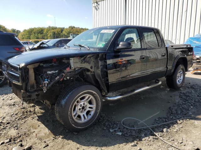 1D7HG38X03S226278 - 2003 DODGE DAKOTA QUAD SPORT BLACK photo 1