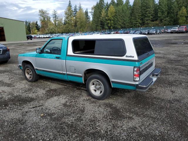 1GCCS14Z4N2142515 - 1992 CHEVROLET S TRUCK S10 BLUE photo 2