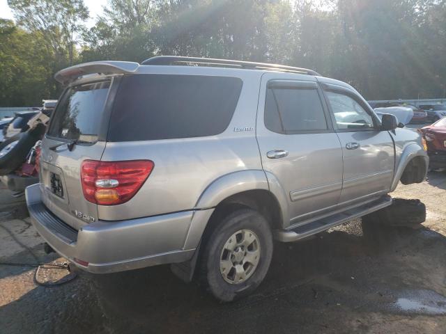 5TDBT48A11S000544 - 2001 TOYOTA SEQUOIA LIMITED GRAY photo 3