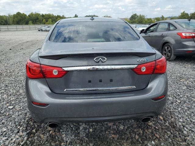 JN1AV7AP9FM790655 - 2015 INFINITI Q50 HYBRID PREMIUM GRAY photo 6