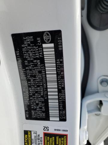 4T1G11AKXRU888551 - 2024 TOYOTA CAMRY SE NIGHT SHADE WHITE photo 12