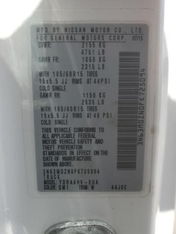 3N63M0ZN0FK725094 - 2015 CHEVROLET CITY EXPRE LT 白色 照片 13