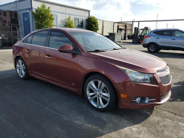 1G1PG5SB4D7106723 - 2013 CHEVROLET CRUZE LTZ BROWN photo 4