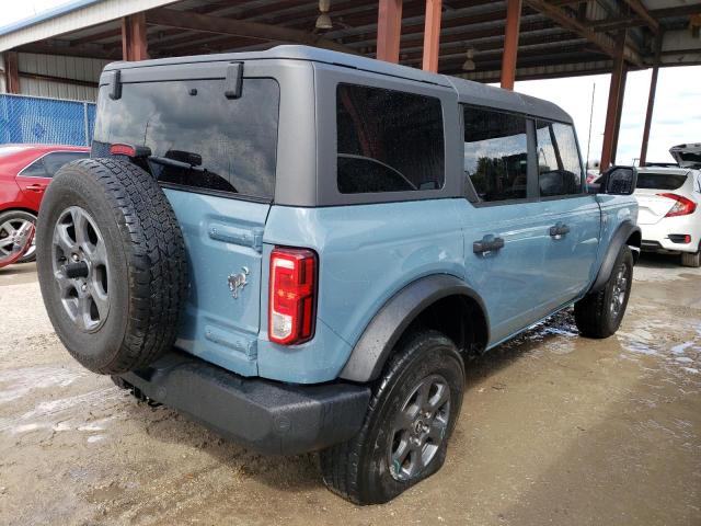 1FMEE5BP1NLB53132 - 2022 FORD BRONCO BASE TEAL photo 3