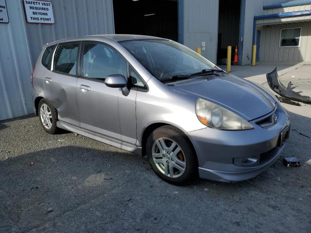 JHMGD37687S049460 - 2007 HONDA FIT S ვერცხლისფერი ფოტო 4