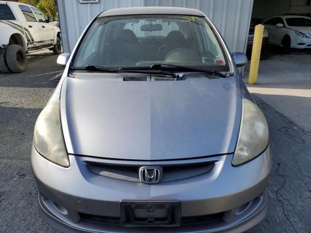 JHMGD37687S049460 - 2007 HONDA FIT S ვერცხლისფერი ფოტო 5