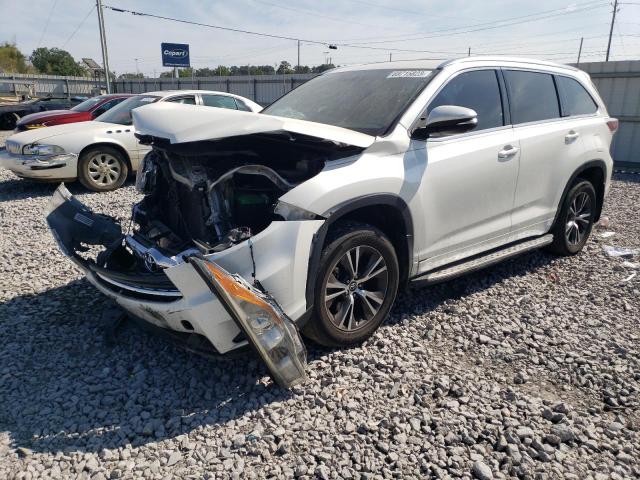 5TDKKRFH3GS502464 - 2016 TOYOTA HIGHLANDER XLE WHITE photo 1