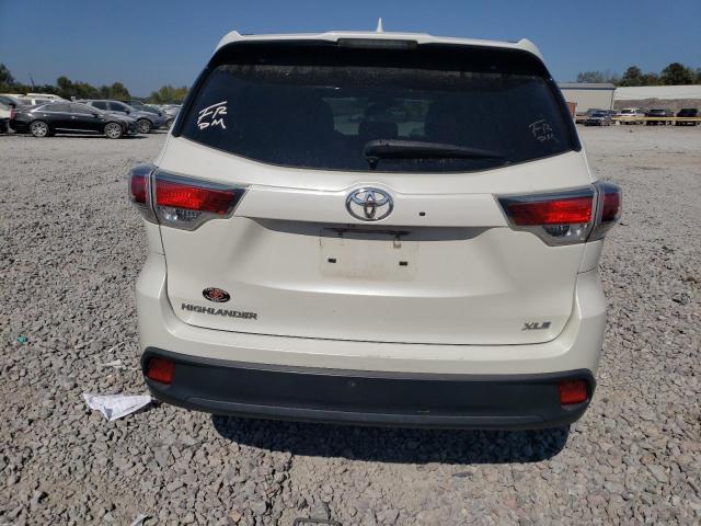 5TDKKRFH3GS502464 - 2016 TOYOTA HIGHLANDER XLE WHITE photo 6