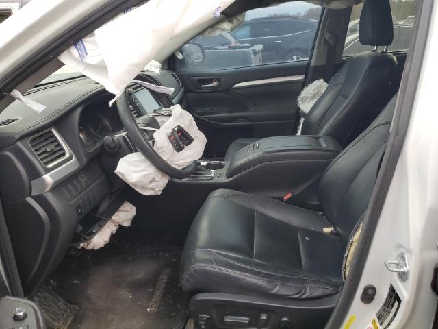 5TDKKRFH3GS502464 - 2016 TOYOTA HIGHLANDER XLE WHITE photo 7