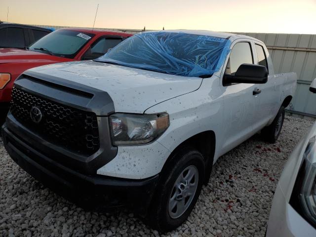 5TFUM5F15KX083907 - 2019 TOYOTA TUNDRA DOUBLE CAB SR/SR5 WHITE photo 1