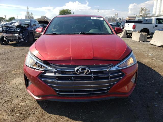 5NPD74LF2KH494386 - 2019 HYUNDAI ELANTRA SE RED photo 5