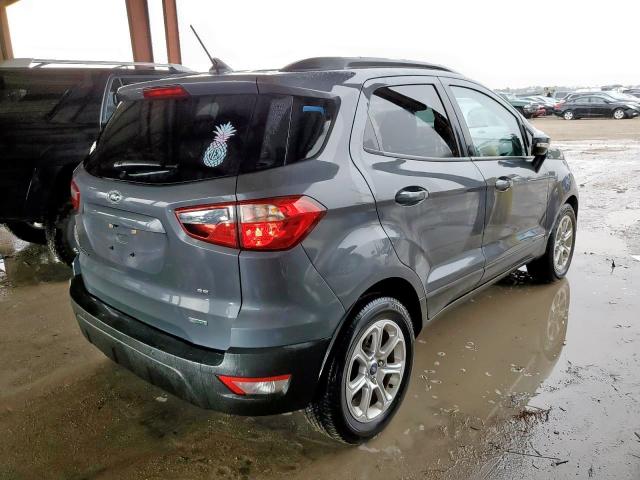 MAJ3S2GE2LC329473 - 2020 FORD ECOSPORT SE GRAY photo 4