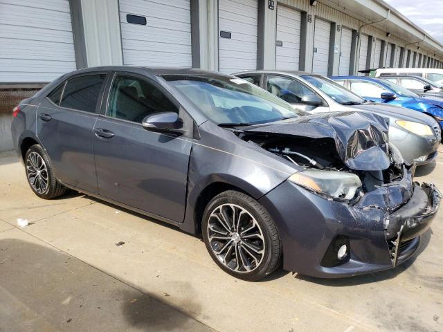 2T1BURHEXEC030086 - 2014 TOYOTA COROLLA L BLUE photo 4