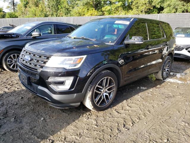 1FM5K8GT8HGA53493 - 2017 FORD EXPLORER SPORT BLACK photo 1