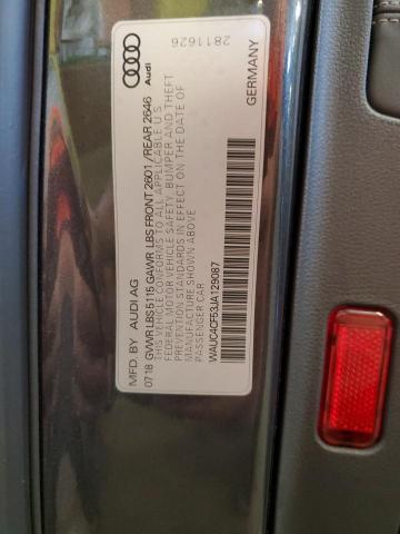 WAUC4CF53JA129087 - 2018 AUDI S5 PRESTIGE 灰色 照片 12