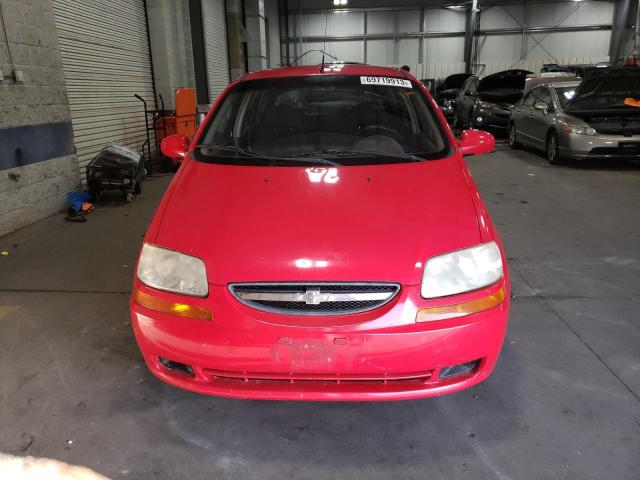 KL1TD66678B258880 - 2008 CHEVROLET AVEO BASE Qırmızı foto 5