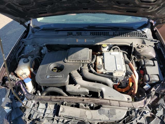 3FA6P0LUXKR165700 - 2019 FORD FUSION SE 栗色 照片 11