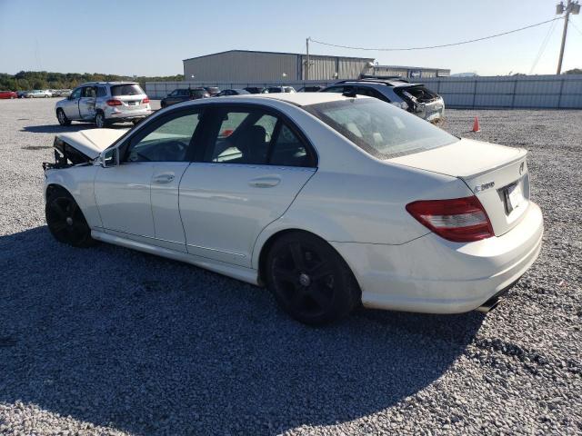 WDDGF5EB1BR181991 - 2011 MERCEDES-BENZ C 300 WHITE photo 2