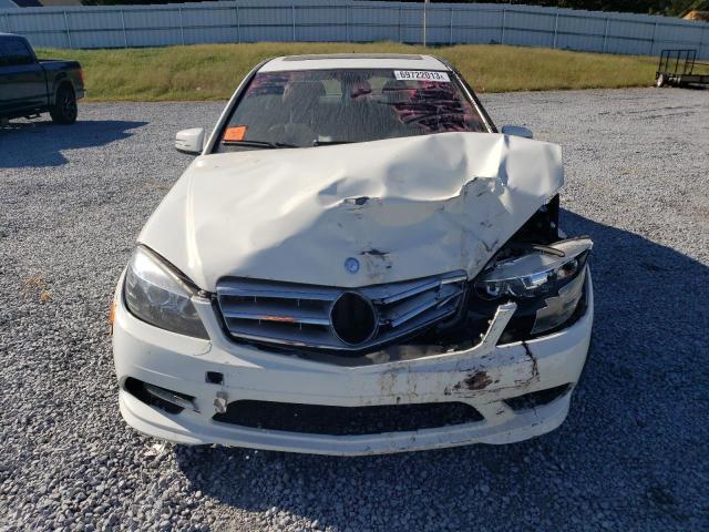 WDDGF5EB1BR181991 - 2011 MERCEDES-BENZ C 300 WHITE photo 5