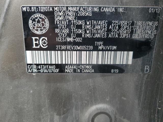 2T3RFREV3DW005239 - 2013 TOYOTA RAV4 XLE BEIGE photo 14