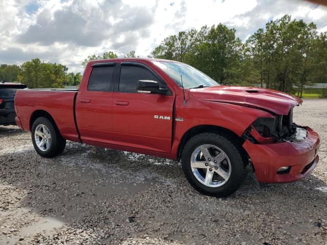 1D7RB1GT2AS170976 - 2010 DODGE RAM 1500 BURGUNDY photo 4