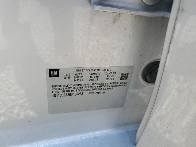 1G11C5SA3GF136282 - 2016 CHEVROLET MALIBU LIM LT 银色 照片 12