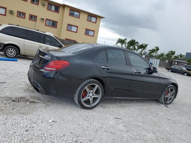 55SWF4KB9FU016592 - 2015 MERCEDES-BENZ C 300 4MATIC BLACK photo 3