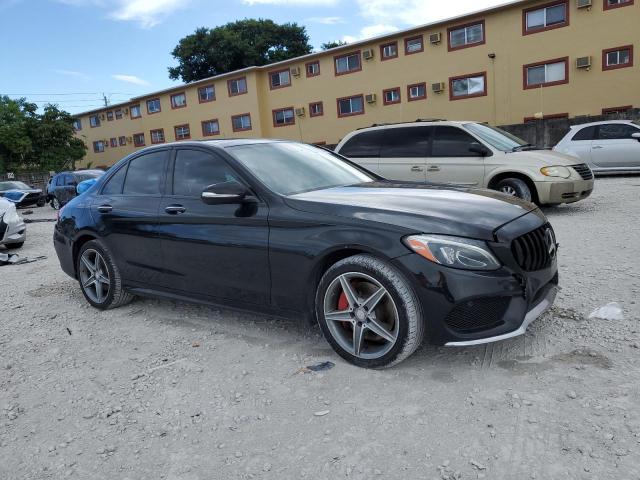 55SWF4KB9FU016592 - 2015 MERCEDES-BENZ C 300 4MATIC BLACK photo 4