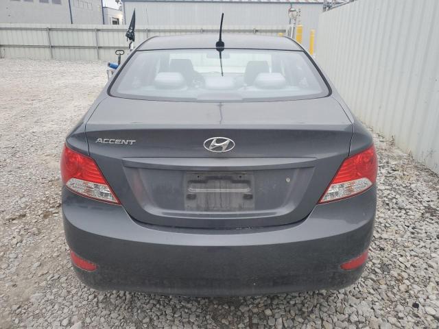 KMHCT4AE5CU240949 - 2012 HYUNDAI ACCENT GLS GRAY photo 6