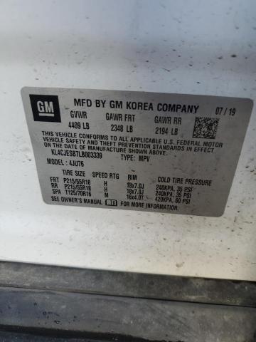 KL4CJESB7LB003339 - 2020 BUICK ENCORE PREFERRED Ağ foto 12