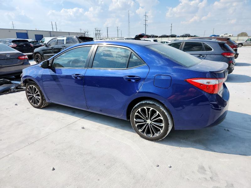 5YFBURHE2FP331176 - 2015 TOYOTA COROLLA L BLUE photo 2