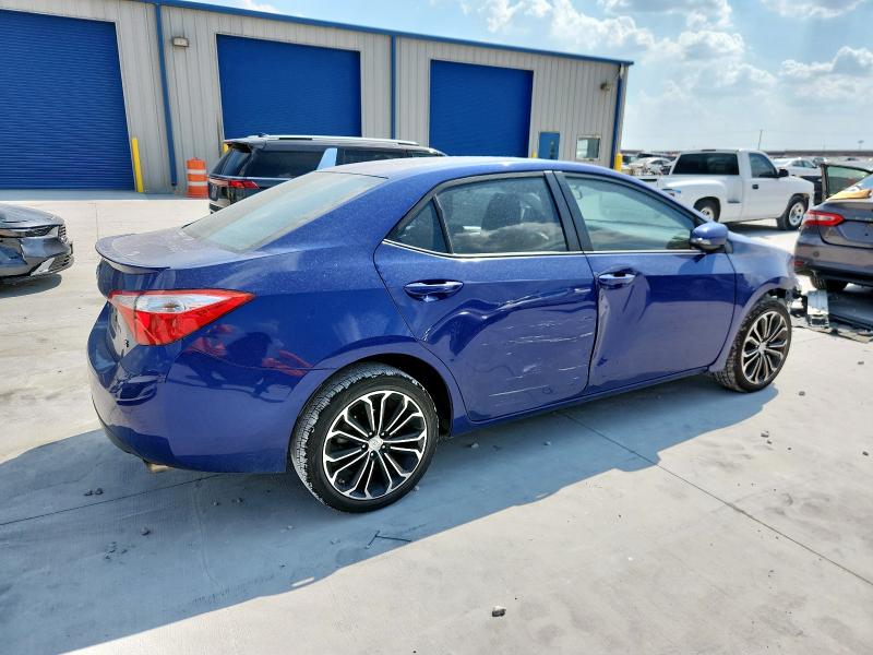 5YFBURHE2FP331176 - 2015 TOYOTA COROLLA L BLUE photo 3
