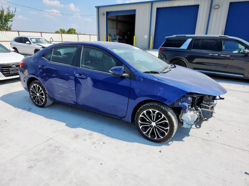 5YFBURHE2FP331176 - 2015 TOYOTA COROLLA L BLUE photo 4