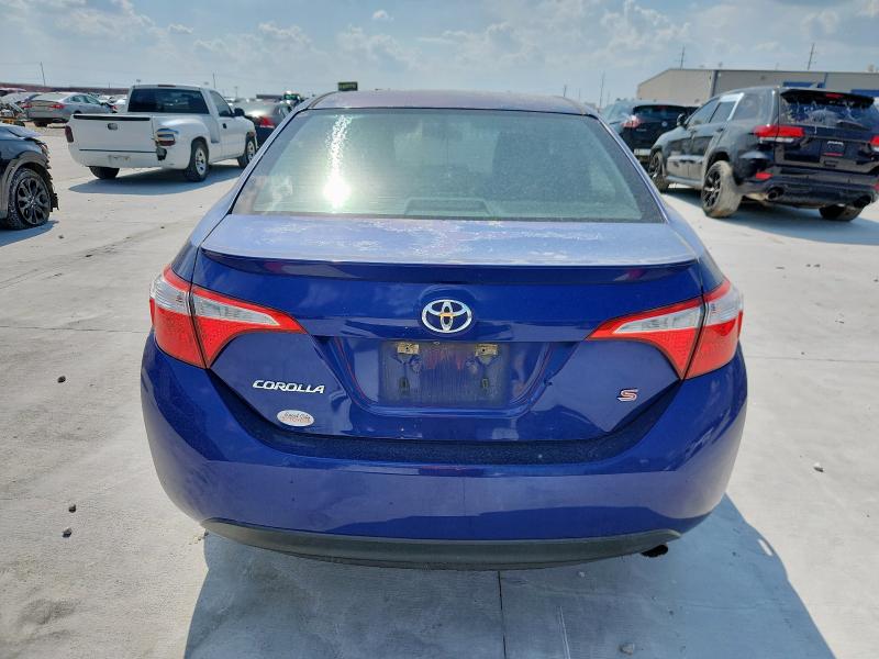 5YFBURHE2FP331176 - 2015 TOYOTA COROLLA L BLUE photo 6