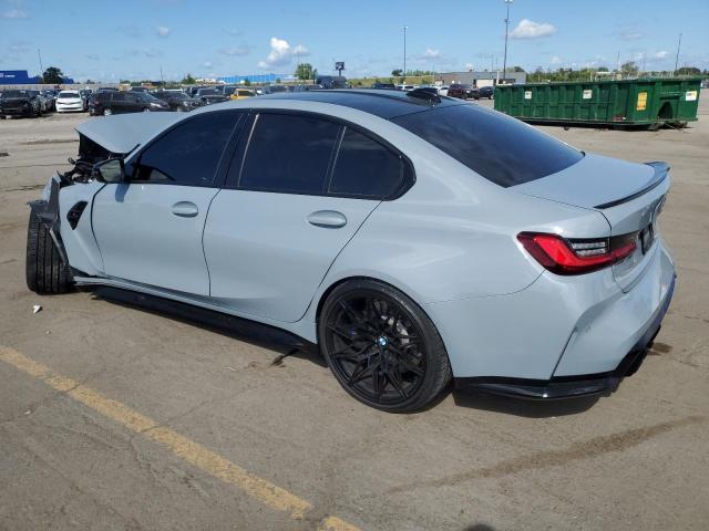 WBS43AY09NFM26026 - 2022 BMW M3 COMPETITION GRAY photo 2