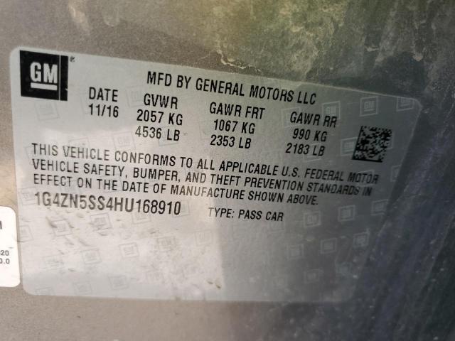 1G4ZN5SS4HU168910 - 2017 BUICK LACROSSE PREFERRED GRAY photo 12