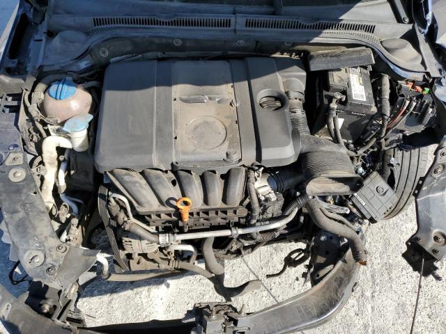 3VWDZ7AJ2BM394444 - 2011 VOLKSWAGEN JETTA SE BLUE photo 11