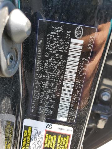 4T1T11AKXRU844726 - 2024 TOYOTA CAMRY SE NIGHT SHADE BLUE photo 12